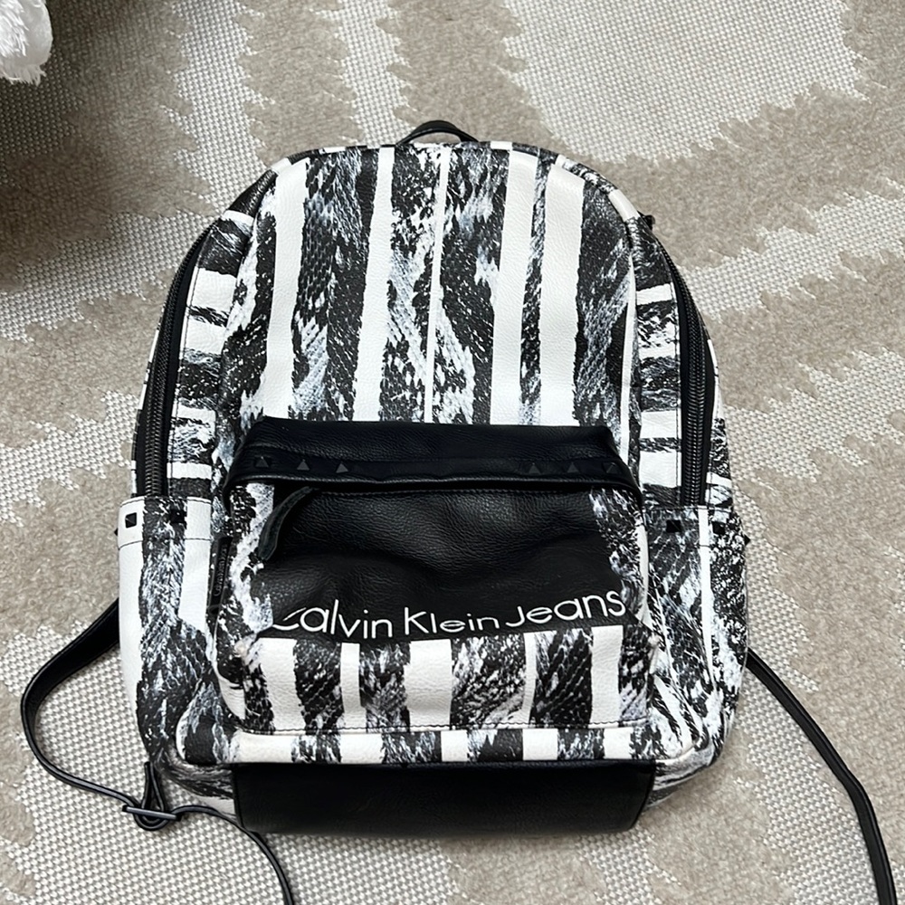 Calvin Klein Jeans leather backpack